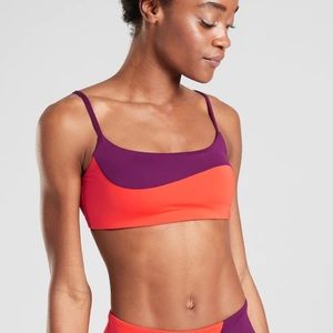 Athleta Asym Colorblock Bikini Top